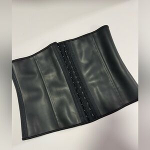 Yianna Latex Waist Trainer Corset Black Body Shaper Waist Cincher XL